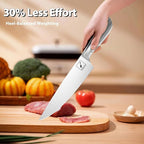 imarku® Kitchen Knife Set, 15 Pcs Japanese Knife Set with Block, Premium Razor-Sharp Chef Knives Set for Kitchen with Sharpener, Rust-Proof, Ergonomic Full-Tang Handle, Black