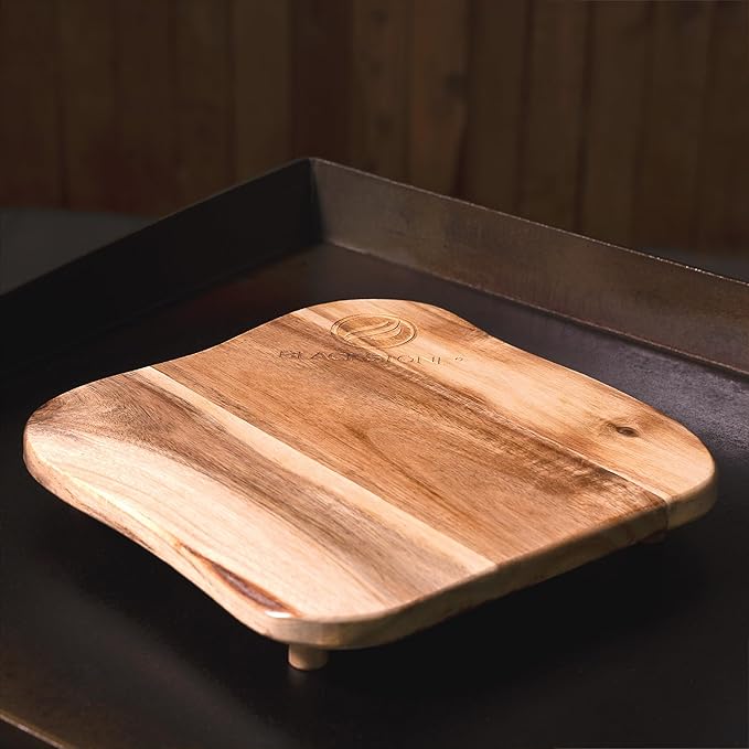 Blackstone 1755 Accessories Premium Quality Grill Board with Legs-Made from Koa Wood-Designed for Top of Griddle or Countertop-Use to Cut and Chop Vegetables or Meat, One Size