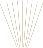 1600 Count | KingSeal Natural Bamboo Wood Grilling Skewers, 6 Inches x 2.5mm Diamter, for Shish Kebabs, BBQ, and Fruit Arrangements, Bulk Pack - 16 Packs x 100 Skewers