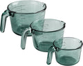 COOK WITH COLOR Glass Measuring Cups - Ideal for Cooking and Baking, Green