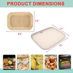 Upgraded Ceramic OG700 Series Griddle Pan & Air Fryer Liners for Ninja Woodfire OG701 OG751B Grill Accessories, Flat Top Griddle Plate for Ninja XSKGRDPLT Woodfire Grill,100 PCS Parchment Paper