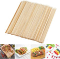 Fu Store Bamboo Skewers, 12 Inch Bamboo Sticks Shish Kabob Skewers, Grill, Appetizer, Fruit, Corn, Chocolate Fountain, Cocktail, Art, Set of 100 Pack