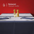Gee Di Moda Rectangle Tablecloth - 60 x 102 Inch Chocolate Table Cloth for 6 Foot Rectangle Table - Heavy Duty Washable Fabric - for 6 Ft Buffet Table, Holiday Party, Dinner, Wedding & Baby Shower