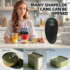 Rechargeable Auto Electric Can OpenerTouch Side Cut Opener Open Your Cans with A Simple Press of Button - Automatic,Smooth Edge,Food-Safe,for Kitchen for Seniors with Arthritis Small Size (Black)