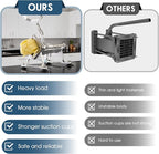 Commercial French Fry Cutter Stainless Steel Potato Cutter with 1/2,1/3,3/8 Inch Blade and 8-wedge balde, Heavy Duty Potato Slicer Manual Potato Chopper Set for Sweet Potato, Carrot, Cucumbers