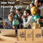 ASSUREPAK Earth Friendly Paper Bags - 60LB - 10"x5"x13" - 250 Bags - 90 GSM - Kraft/Natural - Gift Bags for Decorating, Birthdays & Events
