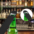 100 Pack Flat Beer Bottle Opener 5 inch Stainless Steel Flat Bottle Opener Black Beer Bottle Openers for Bartender Kitchen Bar Restaurant (5 Inch)