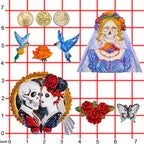 Skeleton Bride and Groom Clay Molds for Crafts