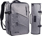Asaya Chef Knife Backpack with 20 Pocket Knife Roll Bag - Over 30 Pockets for Knives - Knives Not Included (Grey)