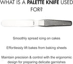 Global 4 inch Straight Spatula, Stainless Steel, GS-21/4