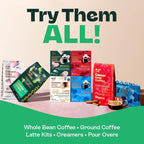 Copper Cow Coffee Premium Pour Over Single-Serve Vietnamese Coffee | Best Brews Variety Pack (Includes 5 coffees) | Classic Black, Churro, Vanilla, & Salted Caramel, Travel Friendly
