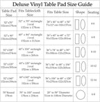 Home Bargains Plus Quilted Heavy Duty Table Pad Protector with Flannel Backing, Cut to Fit, Heat Resistant, Wipe Clean, Protects Table from Spills and Scratches, White, 52” x 108” Rectangle