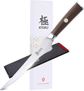 KYOKU 6.5 Inch Boning Knife - Daimyo Series - Butcher Knife with Ergonomic Rosewood Handle, and Mosaic Pin - Japanese 440C Stainless Steel Kitchen Knife with Sheath & Case