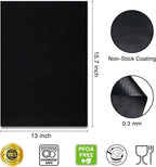 Grill Mats for Outdoor Grill Set of 5 Black BBQ Grill Tools BBQ Accessories Non-Stick Heavy Duty Grilling Mats Teflon Grill Sheets for Charcoal Grill Gas Electric Smokers Barbecue Camping RV Griller