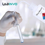 Safety Wash Bottles, Vol.500ml, 6PCS of Lab Rinse Squeeze Bottles, Printed Acetone, Ethyl Alcohol, Methanol, Isopropanol, Distilled Water, Sodium Hypochloride, LDPE Material, IN-WBS001