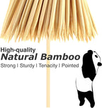 PARTYHIPPO 14 Inch Natural Bamboo Skewers, 4mm Thick, 200 Pack – BBQ Kabob Sticks for Grilling, Fruit, Chocolate Fountain, Crafts & Parties – More Size Choices /8"/10"/12"/14"/16"(14")