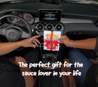 Saucemoto Dip Clip | Vehicle Sauce Holder for Dipping sauces. As seen on Shark Tank (Stocking Stuffer 2-Pack, Red) Great for White Elephant Gift