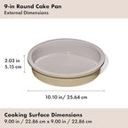 OXO Good Grips Non-Stick Pro Ceramic Coated Metal Bakeware 9” Round Cake Pan – Biscuit