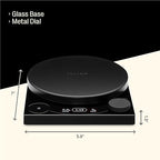Fellow Tally Pro Studio Digital Coffee Scale - Precision Scale with Glass Top - Digital Kitchen Scale for Coffee & Small Goods up to 5 lbs - Measures in g, oz, lbs, & mm - Matte Black