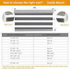 Persilux Custom Size Cordless Zebra Blinds for Windows Free-Stop Roller Windows Shades Dual Layer Light Control for Day and Night, Light Filtering Sheer Shades for Home and Bedroom Grey