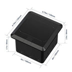 KYHSHJ Pop Up Floor Electrical Outlet with 20 Amp Stainless Steel GFCI Tamper Receptacle Outlet, Corrosive Resistant Hardware，ETL Listed,Black