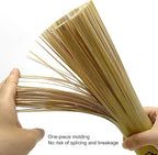 Bamboo Wok Brush 2 Pack – Handmade Natural Scrubbers for Carbon Steel & Cast Iron, 100% Bamboo, No Metal, Eco-Friendly Kitchen Cleaning Brushes for Woks, Pans, Dishes, Teapots(for All Pots)