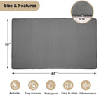 BBQ Grill Mat for Outdoor Grill, 65 x 38 inches Heavy Duty Thickened Under Grill Mats, Oil-Proof Waterproof Floor Protector for Deck and Patio