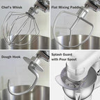 Cuisinart SM-50CO Precision Master 5.5-Quart 12-Speed Stand Mixer with Mixing Bowl, Chef's Whisk, Flat Mixing Paddle, Dough Hook, and Splash Guard with Pour Spout, Blushing Coral, Manual
