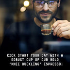 Stone Street Knee Buckling Espresso Beans, High Caffeine Coffee Blend, Dark Roast, Whole Bean, 2 LB