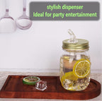 Mason Jar Pour Spouts. free flow Mason Jar Pour Spouts, mason jar for spout regular mouth size 70mm dispenser germination cover. Suitable for any liquid. Leak-Proof 4-Pack + 8 Lid Caps (gold color)