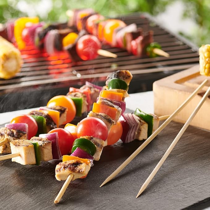 Comfy Package [Case of 5,000] 10 Inch Bamboo Wooden Skewers For Grilling, Shish Kabob, Fruits, Appetizers, and Cocktails