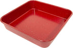 casaWare Ceramic Coated NonStick Heavy Weight 9-inch Square Cake Pan (Red Granite)