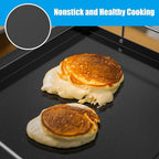 "WEBROIL Griddle Inserts Replacement Parts for Charbroil Performance TRU-Infrared 450 3-Burner 463370719 463371719 463371116, Flat Top Griddle Plate for Charbroil Performance 4 Burner Grill Parts"