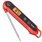 ThermoPro TempPro 3-Sec Instant Read Digital Meat Thermometer, ±0.9°F Accuracy, Waterproof & Backlight Food Thermometer for Cooking, Oil Fry Candy Meat Probe for Kitchen, BBQ, Oven, Grill, Smoker