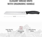 Victorinox Swiss Classic 8.25-Inch Bread Knife with Serrated Edge, Black