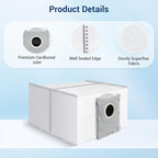 14Pcs Activated Dust Bags,Compatible with Ecovacs Deebot X8 Pro Omni/T50 Pro Omni/T80 Omni/X9 Pro Omni/Yeedi S14 Plus Robot Vacuum, 3.5L Large Capacity Disposable Replacement Bag