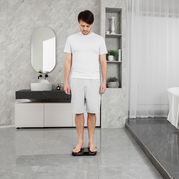 Etekcity Scale for Body Weight, Digital Bathroom Scales for People, Most Accurate to 0.05lb, Bright LED Display & Large Clear Numbers, Upgraded Quality for the Elderly Safe Home Use, 400 lbs