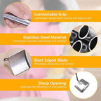 Stainless Steel Corn Peeler, Corn Cob Stripper, Long Handle Stainless Steel Corn Stripping Tool, Corn on the Cob Remover, Easy Clean Corn Cob Peeler for Home Kitchen and Outdoor Dining (1pc)