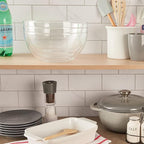 US Acrylic Vista Clear Plastic Salad and Serving 10-inch Bowls | set of 3 | Reusable, BPA-free, Made in the USA | 135 oz. capacity
