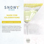 Snowy River Yellow, Cocktail & Margarita Sugar Rimmer - Vibrant Color Glass Rimming Sugar with Medium Crystal Texture - 8oz
