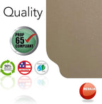 RESILIA Large Under Grill Mat – Heavy Duty, Outdoor Floor Protector Mats for Deck, Patio, & Garage – 72 Inch x 48 Inch with 12 Inch Splatter Protection Lip, Beige/Tan Orange Peel, Made in The USA