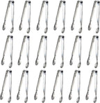 18PCS Mini Tongs for Appetizers, 5Inch Serving Tongs, Ice Tong Appetizer Tong, Small Tongs for Serving Food, Kitchen Utensils for Sugar Cubes, Coffee, Tea Party, Dessert, Charcuterie Board