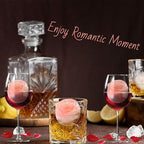 Silicone Ice Cube Trays for Freezer, 2 Pack Cute Ice Cube Tray with Lid,Rose Ice Mold and Heart Ice Mold Make 6 Giant Cute Flower Shape Ice for Cocktails Whiskey Bourbon,Father's day gifts