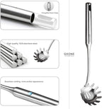 Spaghetti Spoon,304 Stainless Steel Pasta Spoon,Silver/13.8Inch