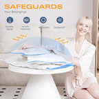 Vacuum Storage Bags for Clothing, 8 Large Vacuum Seal Bags Space Saver for Clothes, Comforters, Blankets, Bedding, Vacuum Sealer Bags with Electric Pump (2025 Upgrade)