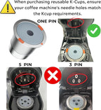 Reusable K Cups and Coffee Pods,Universal Stainless Steel K Cups for Keurig 2.0 and 1.0 Coffee Makers Machine Non-BPA(1pack)
