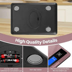Digital Kitchen Scale - Precision Food Scale for Cooking & Baking (1g/0.05oz Accuracy) - Waterproof Stainless Steel with LCD Display, Batteries Included - Weight in Grams & oz (Rose Gold)