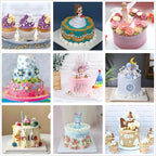 298 Pcs Cake Decorating Kit with Cake Turntable,Cake Leveler,24 Numbered Icing Tips,2 Spatulas,3 Comb Scrapers,8 Carved Pens,100 Pastry Bags,100 Paper Cupcake Liners, (Pink)