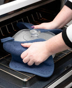 RITZ Terry Potholder & Hot Pad: Unparalleled Heat Resistant, Durable 100% Cotton – Ergonomically Designed for Optimal Grip – Easy-Care Machine Washable – 4-Pack, Federal/Graphite