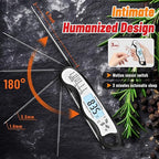 Meat Thermometer, IP67 Waterproof Digital Meat Thermometer with Backlight, Hold Function & Magnet for Grill, BBQ, Candy, Beef,Turkey，Gadgets Essentials BBQ Accessories,Mens Stocking Stuffers